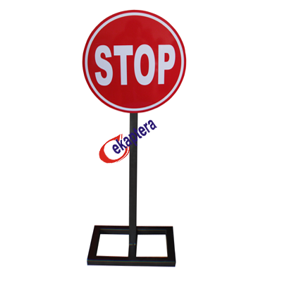 STOP SIGNAGE STAND